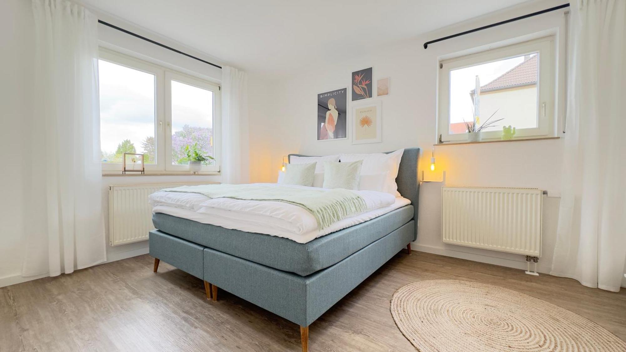 Fewo Am Park - 4P, Boxspringbett, Balkon, Smarttv, Gesundbrunnen, Familienfreundlich Halle  Exterior foto